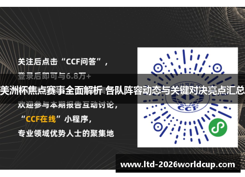 美洲杯焦点赛事全面解析 各队阵容动态与关键对决亮点汇总